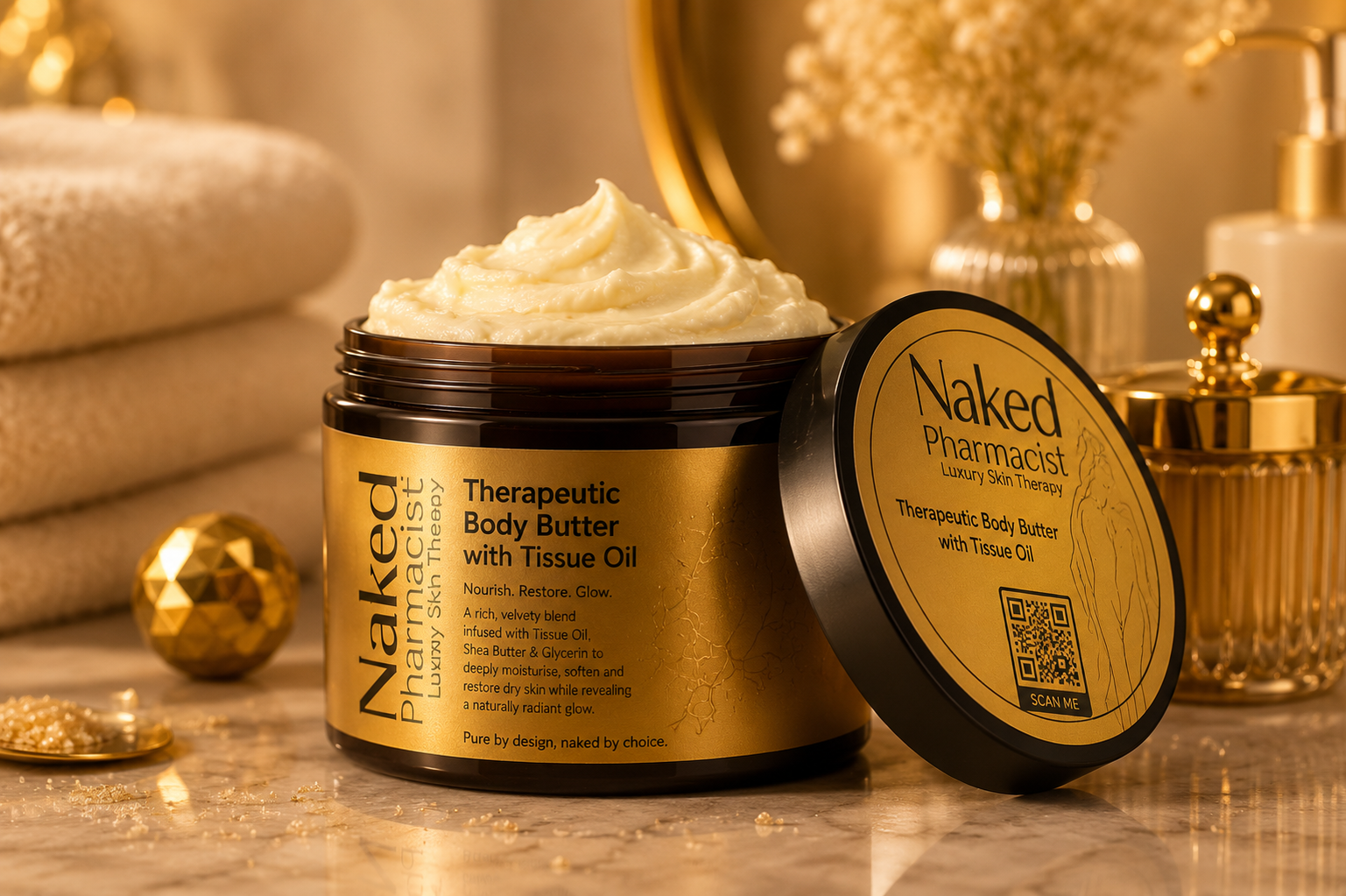 Naked Pharmacist Therapeutic Body Butter with Tissue Oil