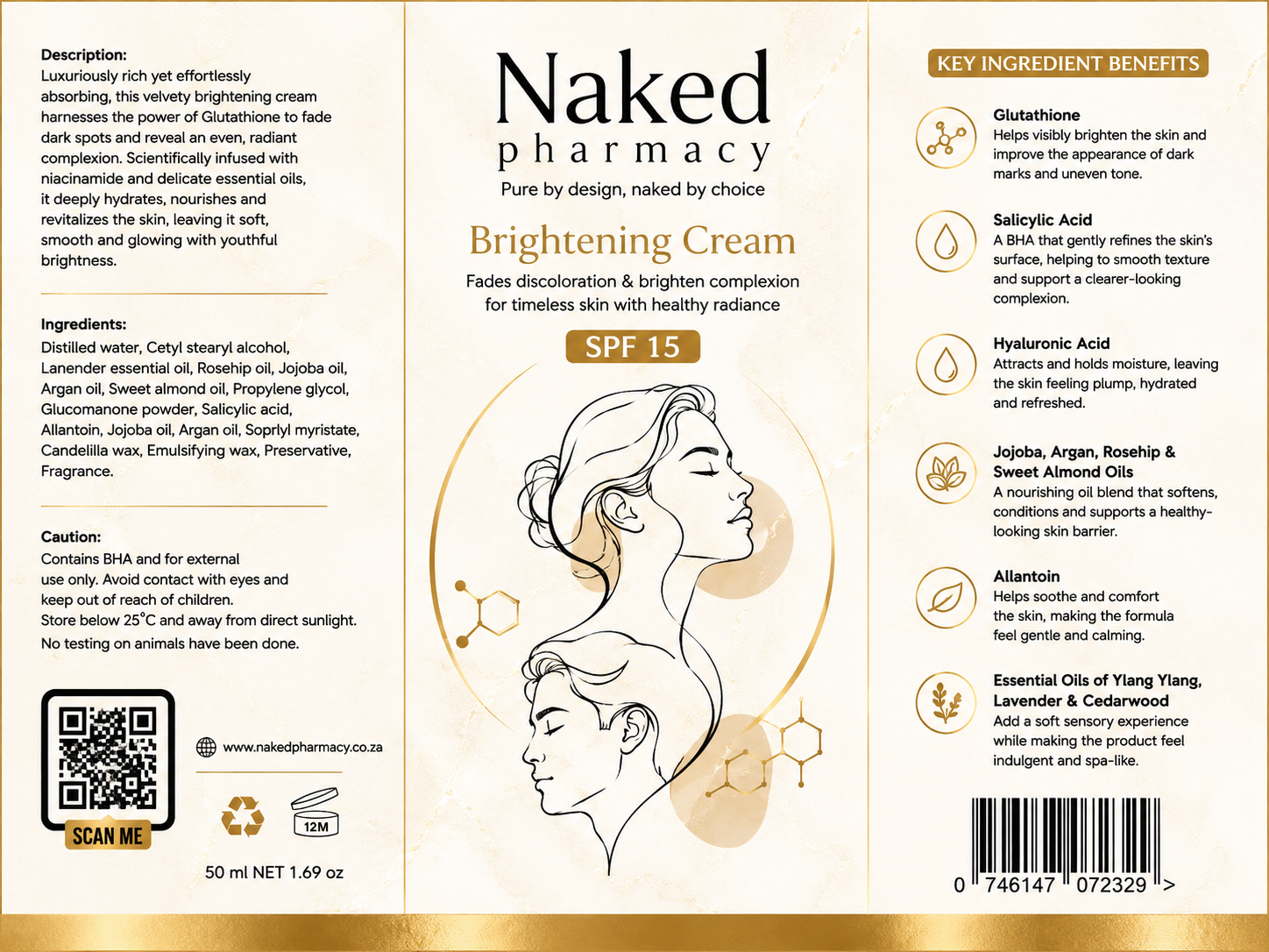 Naked Pharmacist Brightening Cream SPF 15 - Image 3