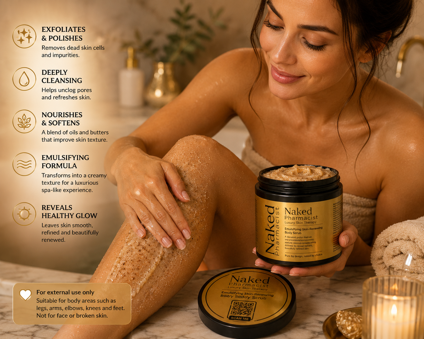 Naked Pharmacist Emulsifying Skin-Renewing Body Scrub - Image 3