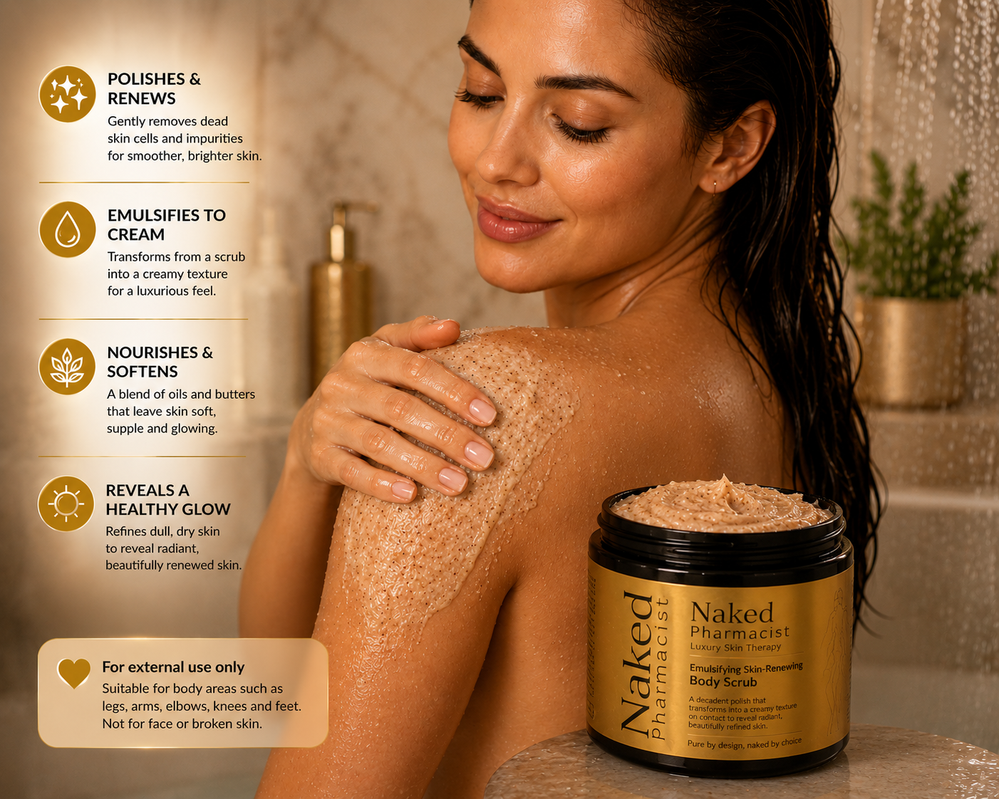 Naked Pharmacist Emulsifying Skin-Renewing Body Scrub - Image 4